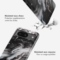 Selencia Coque arrière Vivid Tough Google Pixel 8 - Chic Marble Black