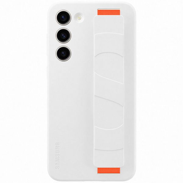 Samsung Coque arrière Grip originale Samsung Galaxy S23 Plus - Blanc