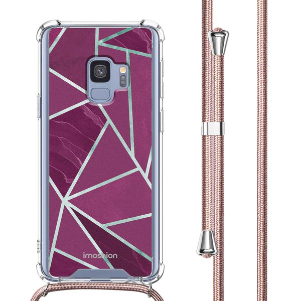 imoshion Coque Design avec cordon Samsung Galaxy S9 - Bordeaux Graphic