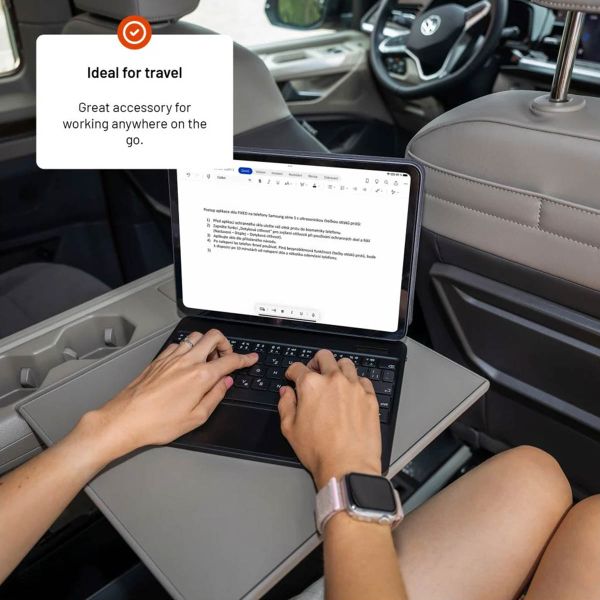 Fixed Typee Coque clavier QWERTY Apple iPad 11 (2025) 11 pouces A16  / iPad 10 (2022) 10.9 pouces - Noir