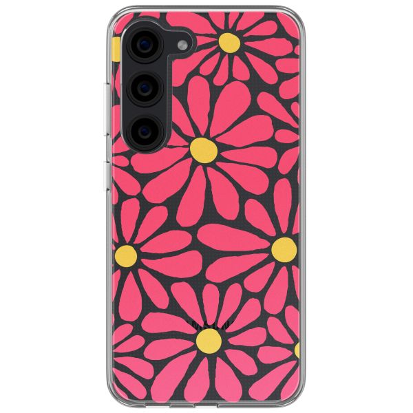 imoshion Coque design pour Samsung Galaxy S23 - Dusty Rose Flowers Connect