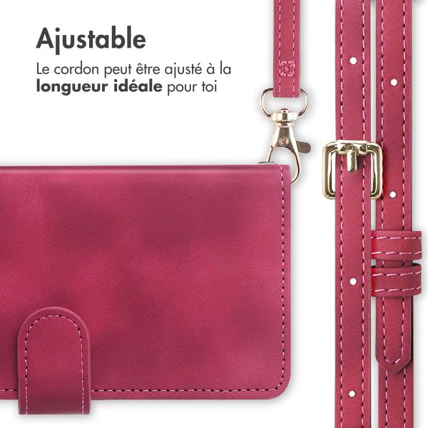 imoshion Etui de télephone portefeuille avec cordon Samsung Galaxy A56 - Rouge