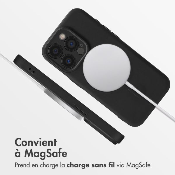 imoshion Coque Couleur avec MagSafe Apple iPhone 15 Pro - Noir