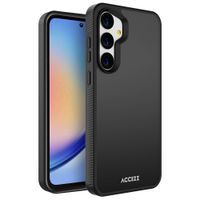 Accezz Coque Givrée Robuste Samsung Galaxy A35 - Noir