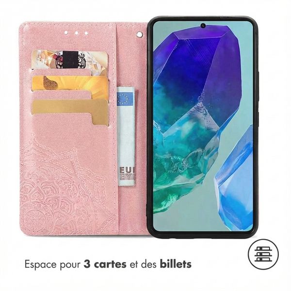 imoshion Etui de télephone Mandala Samsung Galaxy S24 FE - Rose Doré