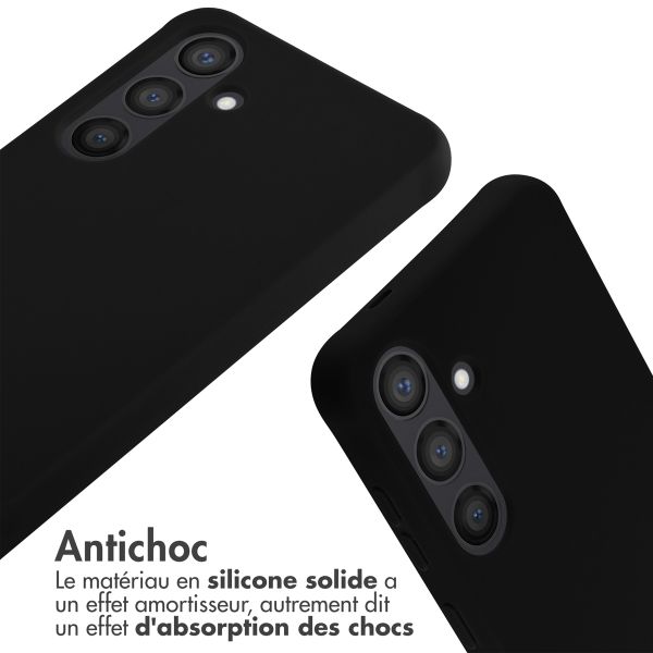 imoshion Coque en silicone avec cordon Samsung Galaxy S24 - Noir