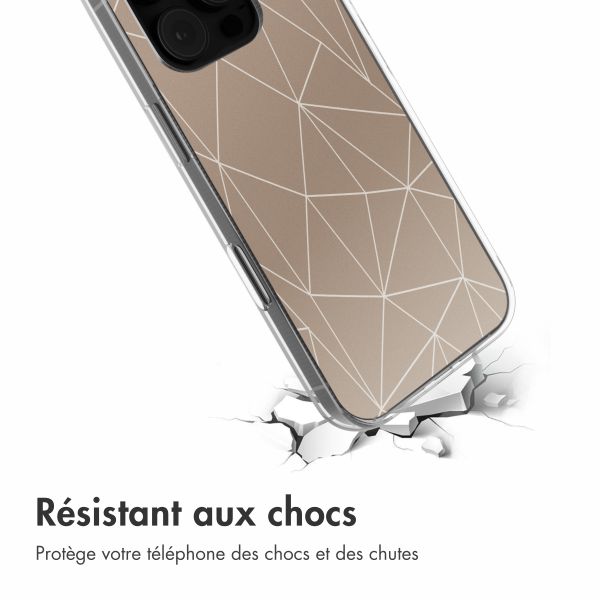 imoshion Coque Design iPhone 16 Pro - Graphic Lines Beige