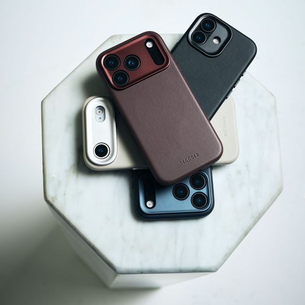 Decoded Coque en cuir MagSafe Apple iPhone 17 Pro - Navy Shadow