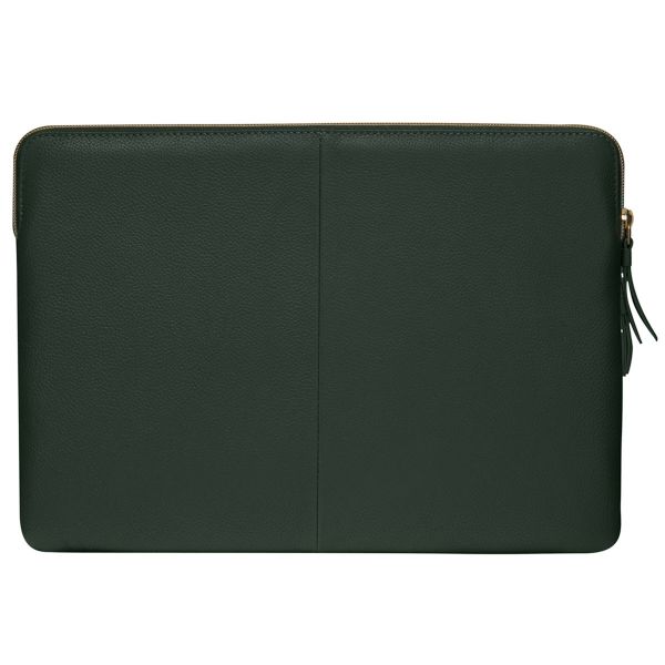 dbramante1928 ﻿Paris+ Sleeve - Pochette ordinateur 14 pouces - Cuir véritable - MacBook Pro 14 pouces - Evergreen