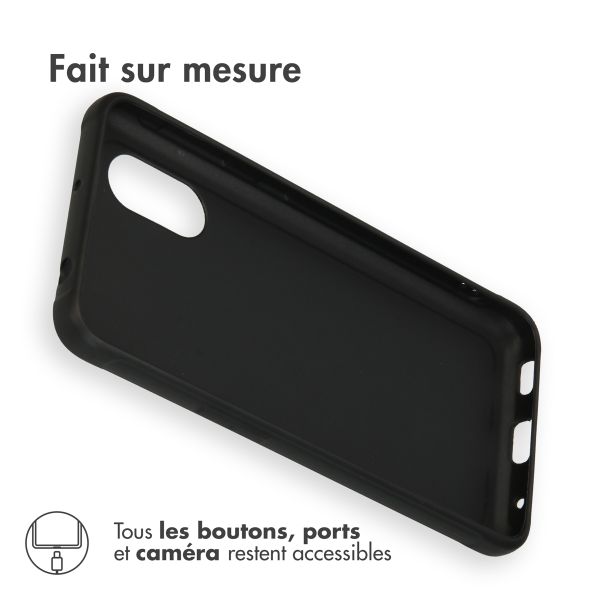 Accezz Coque Couleur Samsung Galaxy Xcover 5 - Noir