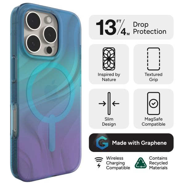 ZAGG Coque Milan Snap avec MagSafe Apple iPhone 16 Pro - Deep Aurora