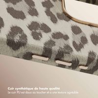 Selencia Coque Sabi imprimé panthère avec MagSafe Apple iPhone 15 Pro Max - Soft Ivory