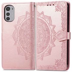 imoshion Etui de télephone Mandala Motorola Moto E32 / E32s - Rose Doré