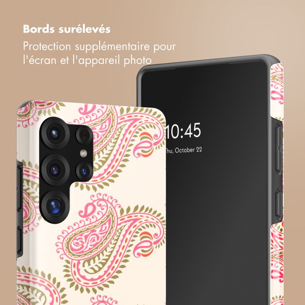 Selencia Coque arrière Vivid Samsung Galaxy S25 Ultra - Paisley Blush