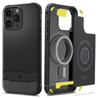 Spigen Coque Rugged Armor MagSafe Apple iPhone 15 Pro Max - Noir