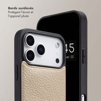 Selencia Coque de télephone Nova avec cordon et porte-cartes Apple iPhone 17 Pro Max - Beige