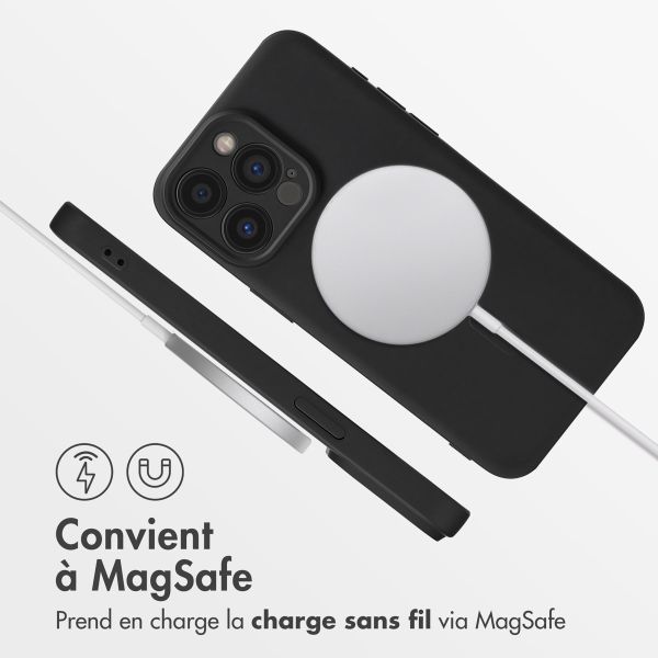 imoshion Coque Couleur avec MagSafe iPhone 15 Pro Max - Noir