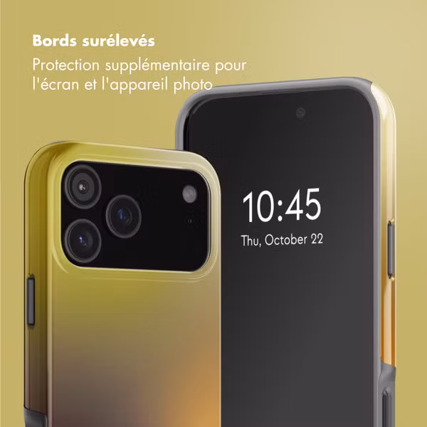 Selencia Coque arrière Vivid avec MagSafe Apple iPhone 17 Pro - Gradient Olive Dust