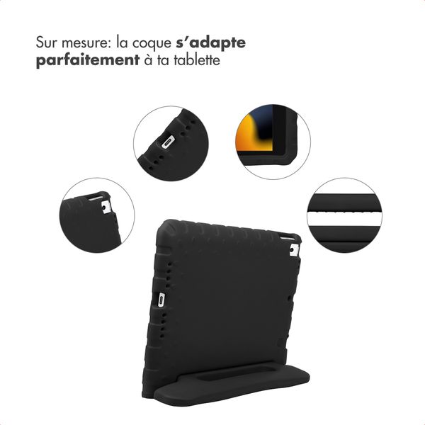 imoshion Coque kidsproof avec poignée Apple iPad 9 (2021) 10.2 pouces / iPad 8 (2020) 10.2 pouces / iPad 7 (2019) 10.2 pouces - Noir