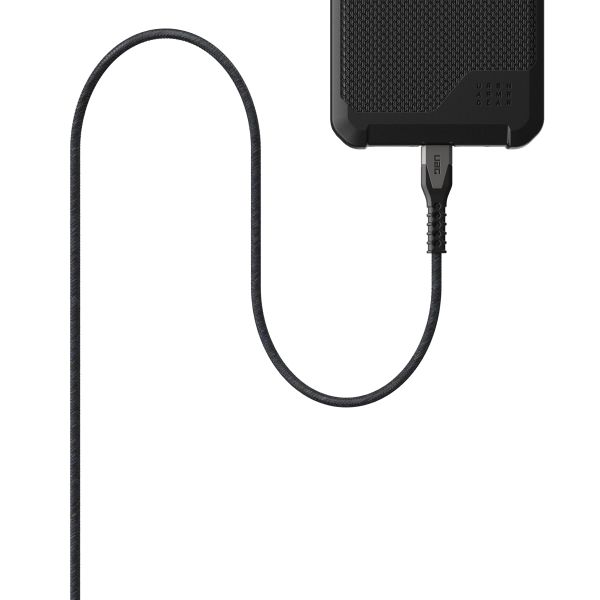 UAG Câble de charge USB-C vers USB-C avec cœur en Kevlar® - 1,5 mètre - Noir / Gris