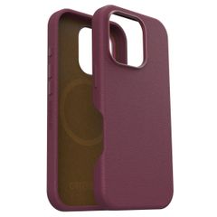 OtterBox Coque en cuir de cactus Symmetry MagSafe Apple iPhone 16 Pro - Maroon Bells