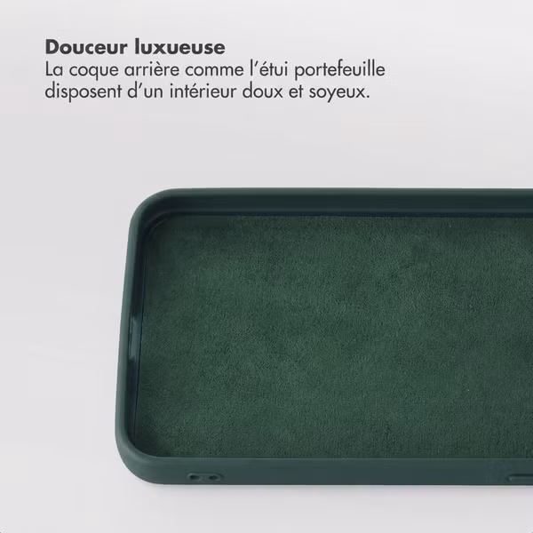 Selencia Étui portefeuille amovible Olyn avec MagSafe Samsung Galaxy A57 (5G) - Vert