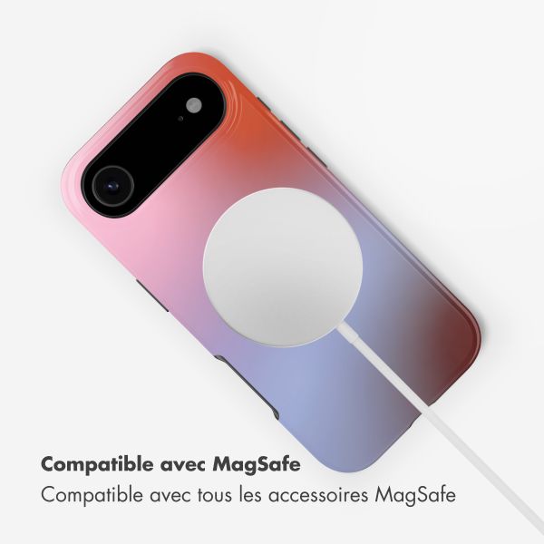 Selencia Coque arrière Vivid avec MagSafe Apple iPhone Air - Gradient Soft Blush