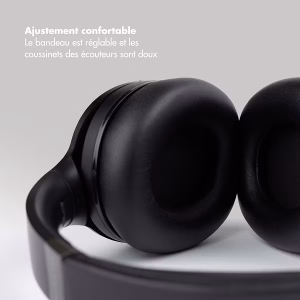 Selencia Casque sans fil Urban Play - Réduction active du bruit - Avec étui de rangement - Midnight Black