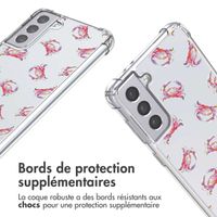 imoshion Coque Design avec cordon Samsung Galaxy S21 Plus - Crab Watercolor