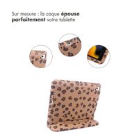 imoshion Coque arrière Kidsproof Design avec poignée Apple iPad 9 (2021) 10.2 pouces / iPad 8 (2020) 10.2 pouces / iPad 7 (2019) 10.2 pouces - Motif panthère