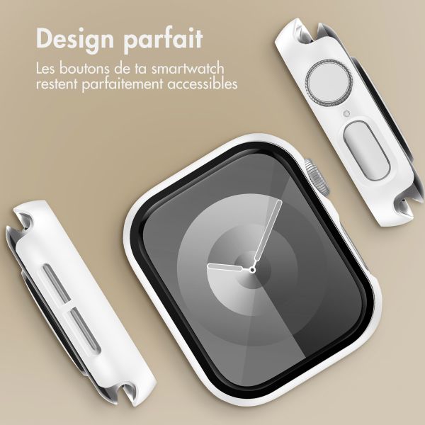 imoshion Coque rigide à couverture complète pour Apple Watch Series 4 / 5 / 6 / SE - 40 mm - Blanc