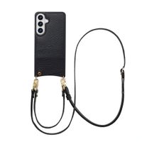 Selencia Coque de télephone Nova avec cordon et porte-cartes Samsung Galaxy S26 Plus - Noir