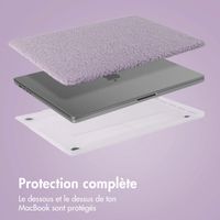 imoshion Teddy Hard Cover MacBook Air 15 pouces (2023 / 2024 M3 chip / 2025 M4 chip) - A2941 / A3114 / A3241 - Lavender Lilac