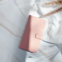 Selencia Étui portefeuille en cuir véritable Samsung Galaxy A51 - Dusty Pink