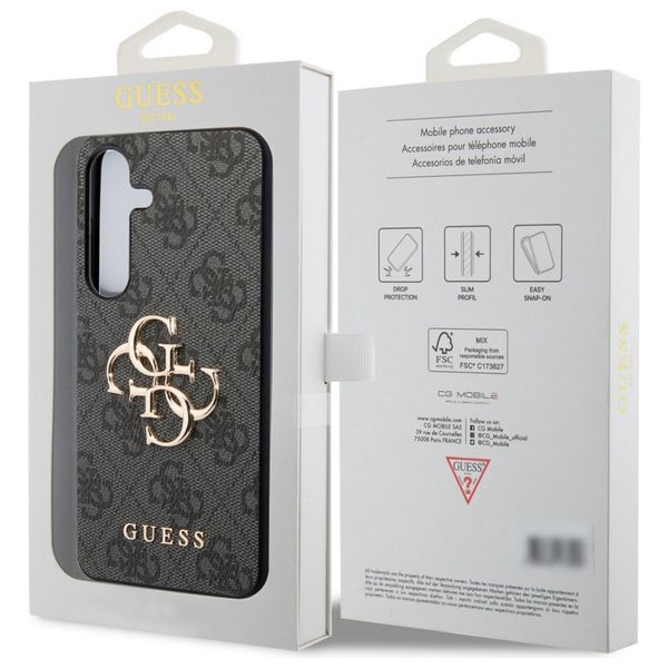 Guess Coque 4G Metal Logo Backcover Samsung Galaxy S24 Plus - Noir