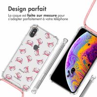 imoshion Coque Design avec cordon Apple iPhone X / Xs - Crab Watercolor