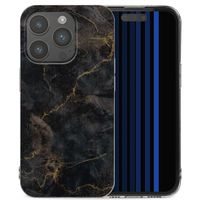 imoshion Coque Design Apple iPhone 15 Pro - Black Marble Transparent