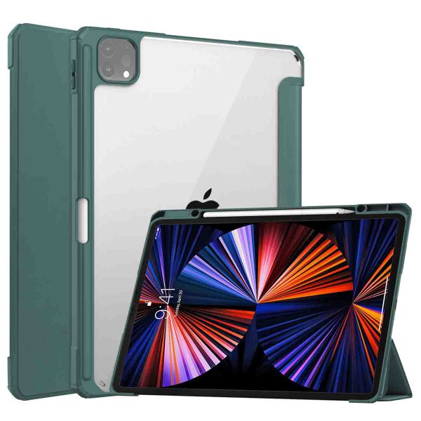 imoshion Coque tablette rigide Trifold Apple iPad Pro 12.9 (2018/2020/2021/2022) - Vert