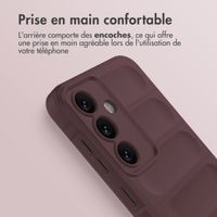 imoshion Coque arrière EasyGrip Samsung Galaxy S24 - Aubergine 