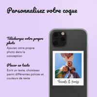 Coque personnalisée avec polaroid iPhone 12 (Pro) - Transparent