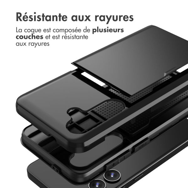 imoshion Coque arrière avec porte-cartes Samsung Galaxy S24 - Noir