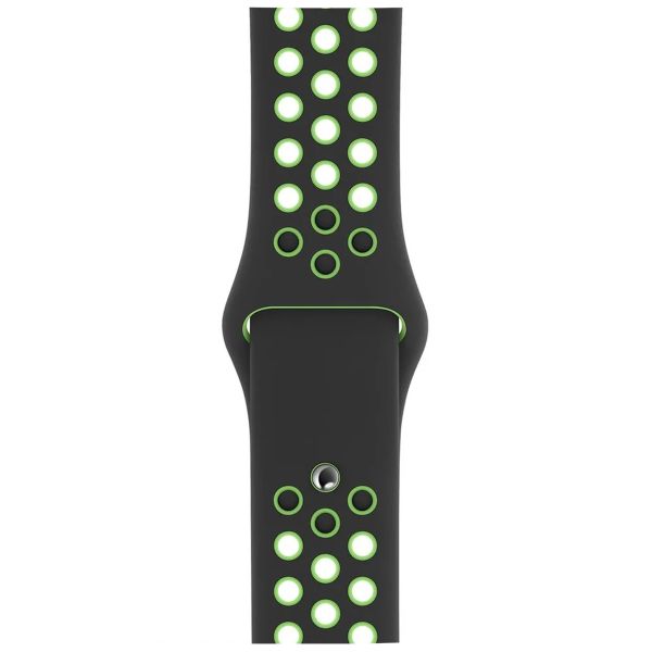 Apple Nike Sport Band Apple Watch Series 1-10 / SE / Ultra (2) - 42/44/45/46/49 mm - Black/ Lime Blast