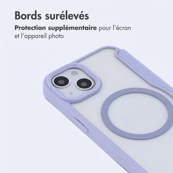 imoshion Bookcase transparente avec MagSafe Apple iPhone 14 / 13 - Lilas