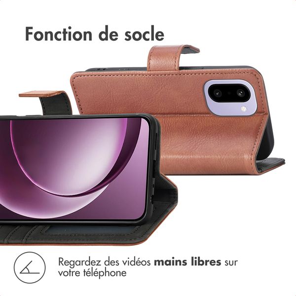 imoshion Étui de télephone portefeuille OnePlus 15R - Marron