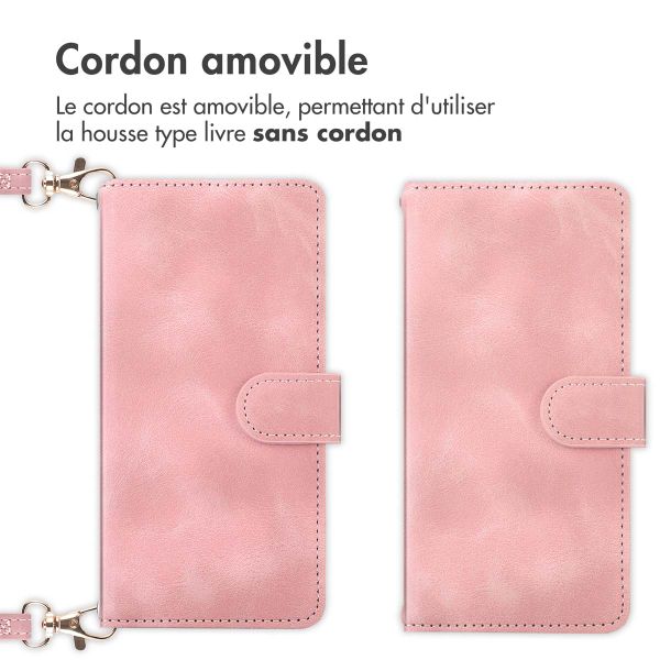 imoshion Etui de téléphone portefeuille avec cordon Samsung Galaxy S24 - Rose