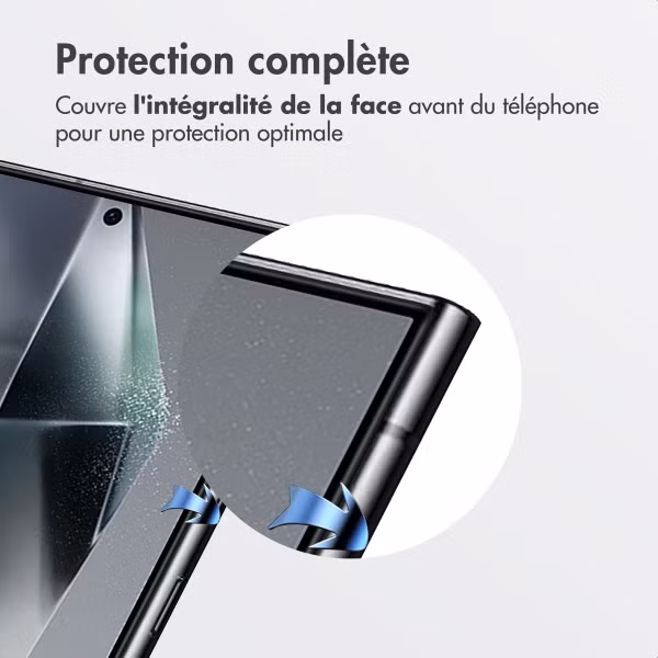 Accezz Protecteur d’écran en verre trempé + Applicateur Samsung Galaxy S24 Ultra