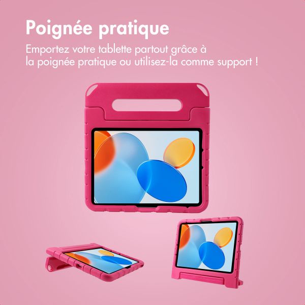 imoshion Coque kidsproof avec poupées amovibles Apple iPad 11 (2025) 11 pouces A16 / iPad 10 (2022) 10.9 pouces - Rose