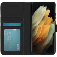 imoshion Étui de télephone portefeuille de luxe Samsung Galaxy S21 Ultra - Bleu foncé