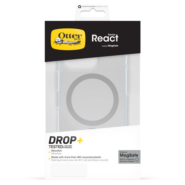 OtterBox Coque React MagSafe Apple iPhone 16 Pro - Clear