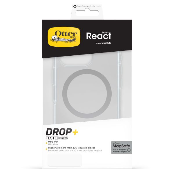 OtterBox Coque React MagSafe iPhone 16 pro - Clear